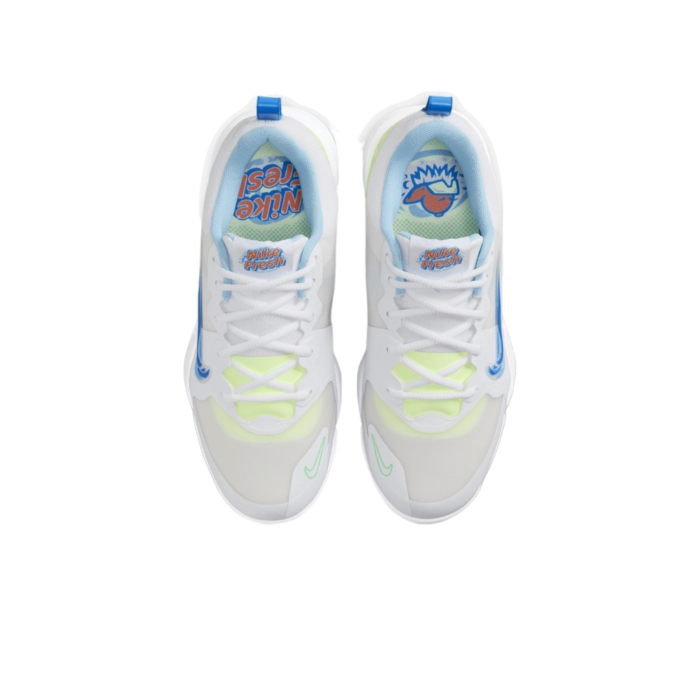 Nike Force Trout 9 Pro baseball cleats 'White Volt Aquarius Blue FQ7941-100 NWOB - Picture 12 of 12